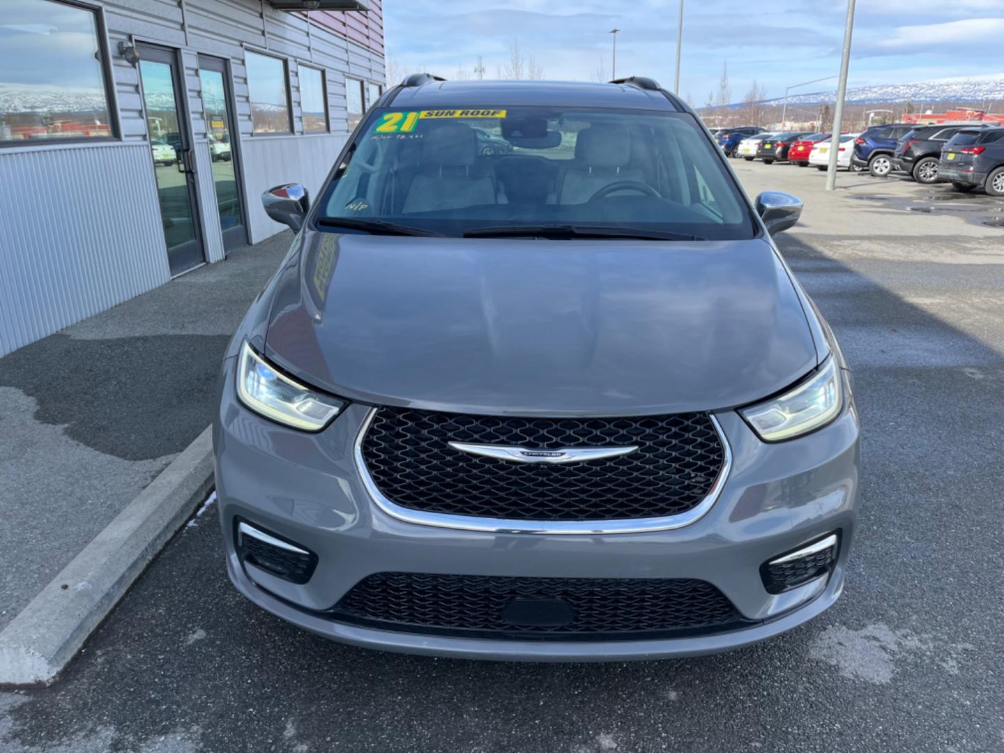 2021 Gray /Grey Chrysler Pacifica (2C4RC3GG3MR) , located at 1960 Industrial Drive, Wasilla, 99654, (907) 274-2277, 61.573475, -149.400146 - Photo#6